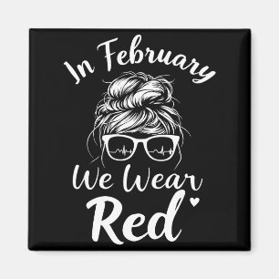 Imán En febrero usamos rojo Enfermera cardiología cardí
