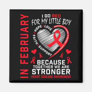 Imán En febrero voy rojo pequeño niño hijo enfermedad d