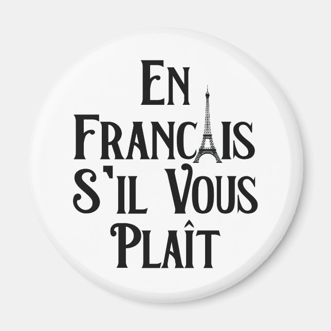 Imán En Francais S'il Vous Plait - Francés (Frente)
