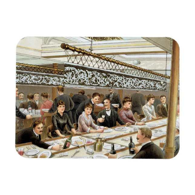 Imán En la bahía, hora de la cena - Una marea del océan (Horizontal)