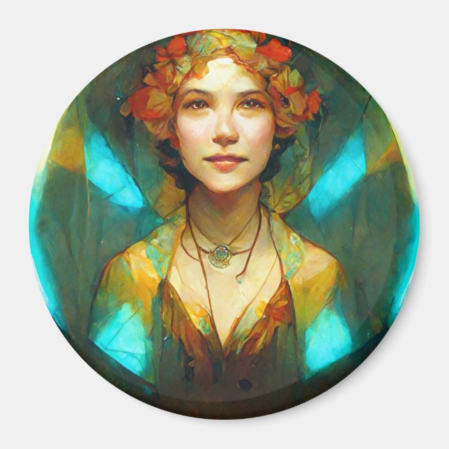 Imán En La Fantasía Art Nouveau Ligera (Frente)
