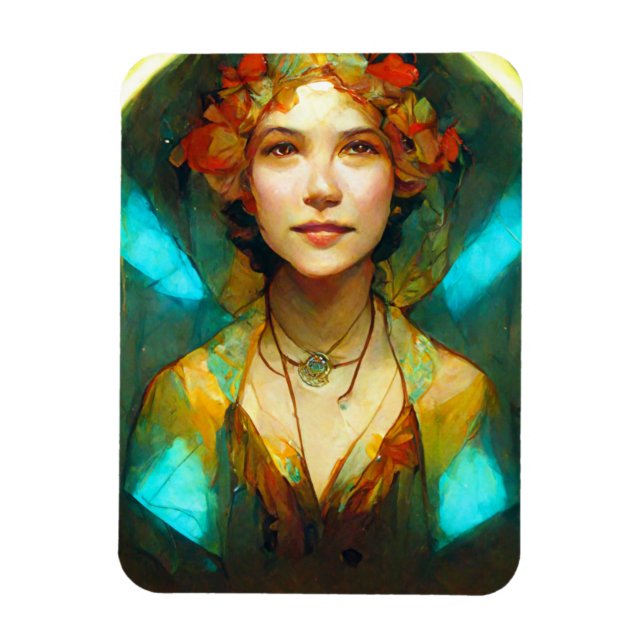 Imán En La Fantasía Art Nouveau Ligera (Vertical)
