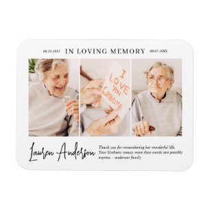 Imán En la memoria amorosa Monumento moderno simple 3 f