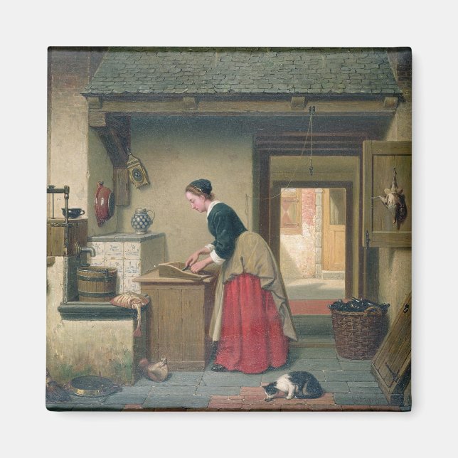 Imán En la Pantería, 1868 (petróleo en panel) (Frente)