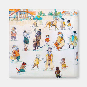 Imán En las carreras de Cat Town, Louis Wain