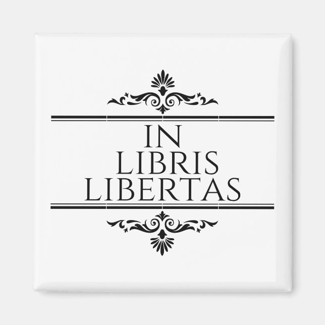Imán En Libris Libertas - En Libros Libertad (Frente)
