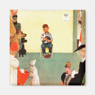 Imán En los veterinarios de Norman Rockwell