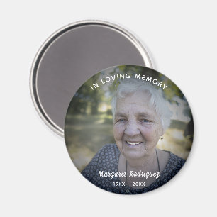 Imán En Loving Memory Celebration Of Life Personalizado