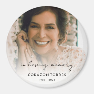 Imán En Loving Memory Celebration of Life Photo Funeral