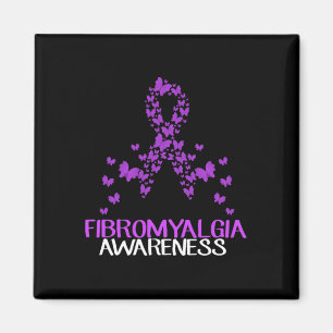 Imán En Mayo Usa Fibromialgia Morada Mariposa Fibro Aw