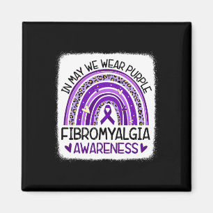 Imán En Mayo Usamos Conciencia De La Fibromialgia Púrpu