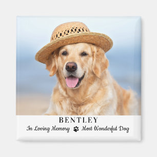 Imán En memoria amorosa Perro Personalizado Mascota fot