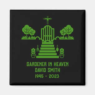 Imán En memoria Bereavement Gardener Funeral