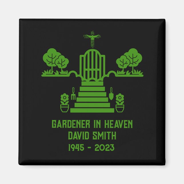 Imán En memoria Bereavement Gardener Funeral (Frente)