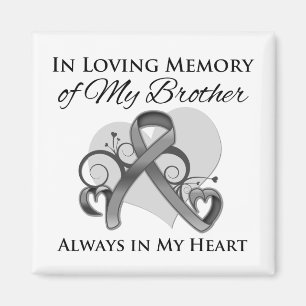 Imán En memoria de mi Brother - cáncer de cerebro