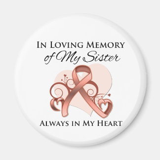 Imán En memoria de mi hermana - Cáncer de útero