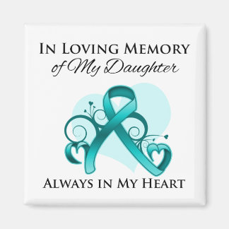Imán En memoria de mi hija - Cáncer de ovario