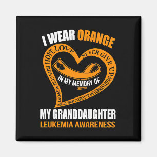 Imán En memoria de mi nieta LEUKEMIA AWARENES