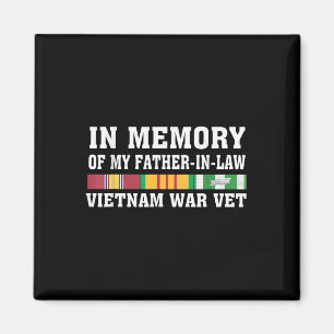 Imán En Memoria De Mi Suegro Veterano De Vietnam Us V