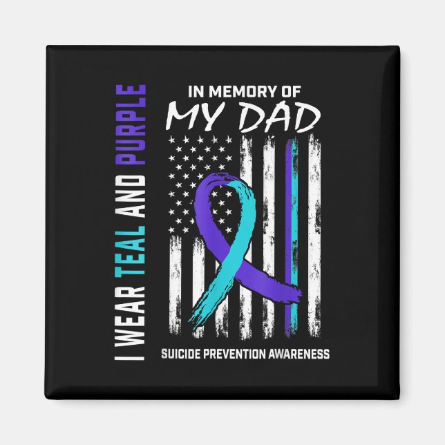 Imán En Memoria De Papá La Conciencia De La Prevención  (Frente)