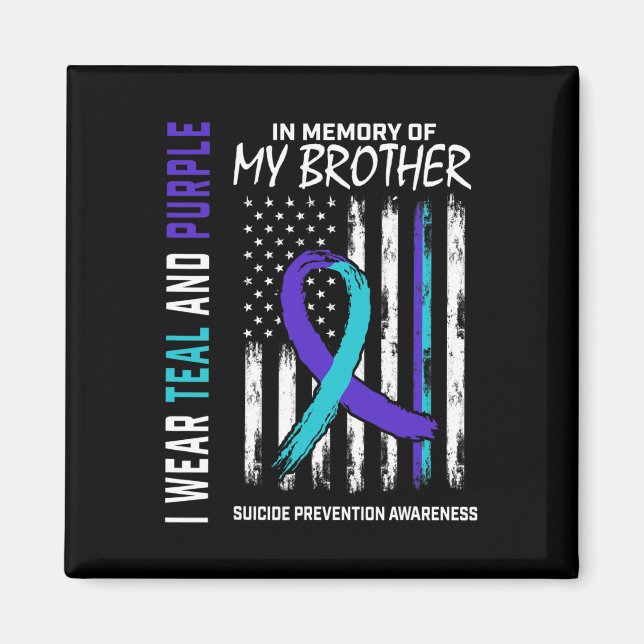 Imán En memoria Hermano Suicidio Ame Prevención de Conc (Frente)