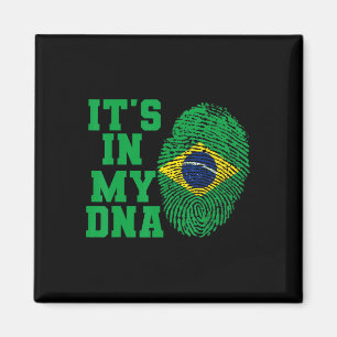 Imán En Mi Adn, Camisa Bandera De Brasil Corta Vintage 