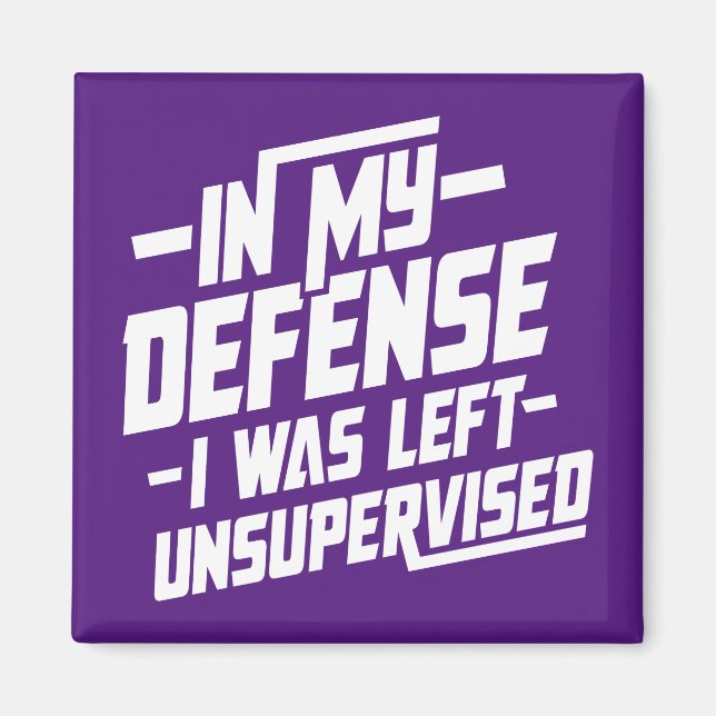 Imán En mi defensa me dejaron sin supervisión (Frente)