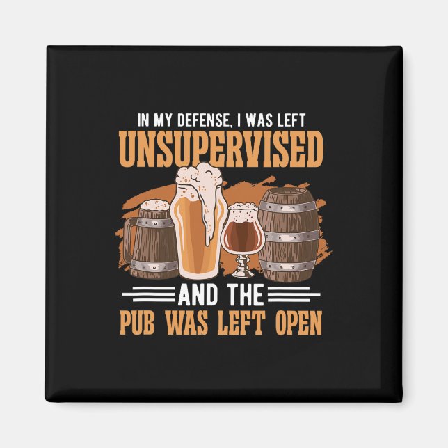 Imán En Mi Defensa Me Dejé Un Pub Sin Supervisión - Cer (Frente)