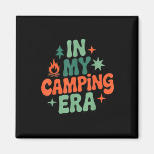 Imán En Mi Era de Camping Retro Fuego de Campamento en 