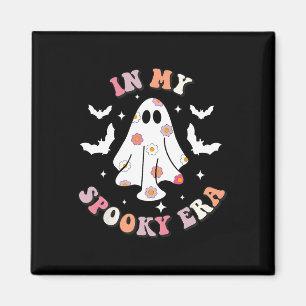 Imán En Mi Era De Fantasma Retro Groovy Cute Ghost Spoo