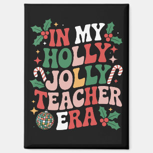 Imán En mi era de profesora Holly Xmas Jolly 