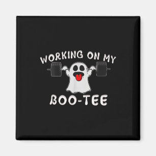 Imán En mi gimnasio Boo Tee Halloween Ghost