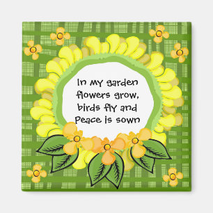 Imán En mi jardín. Plaza de imanes