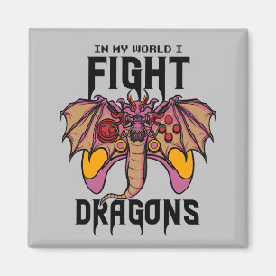 Imán En mi mundo lucho contra los dragones
