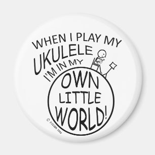 Imán En mi propio pequeño Ukulele del mundo