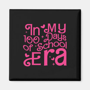 Imán En Mis 100 Días De Época Escolar Retro 100º Día De