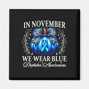 Imán En noviembre usa calabaza azul de conciencia de la