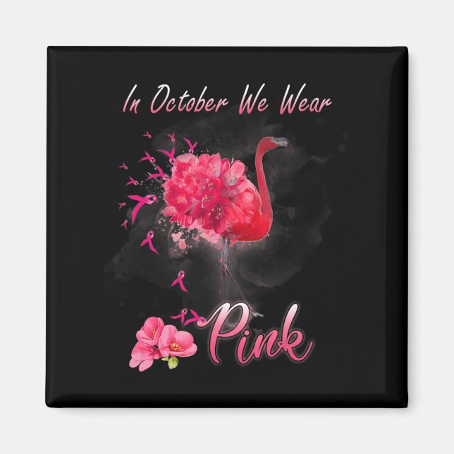 Imán En Octubre Usamos Awa El Cáncer De Mama De Flaming (Frente)