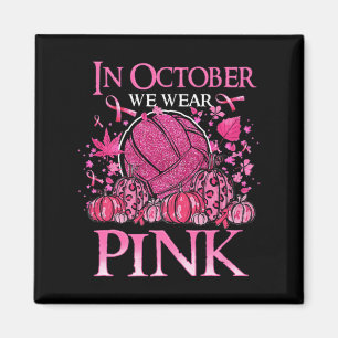 Imán En Octubre Usamos Cáncer De Mama De Voleibol Rosa 