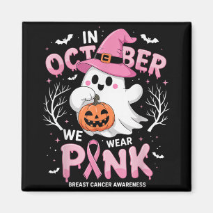 Imán En Octubre, Usamos Cáncer De Mama Ghost De Camisa
