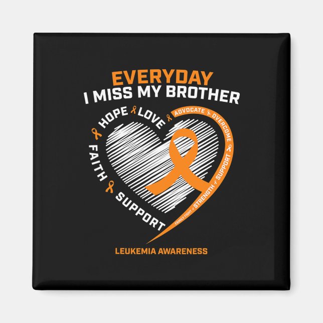 Imán En Recuerdo De La Memoria Amada Del Hermano Leucem (Frente)