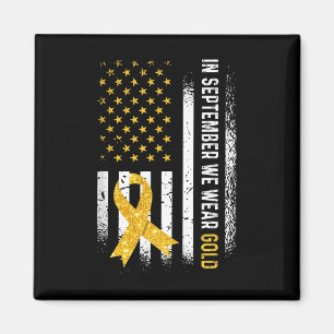 Imán En Septiembre Usamos Bandera De Cinta De Oro Ca In