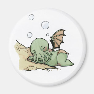 Imán En su casa en R'lyeh Cthulhu muerto espera el