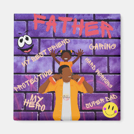 Imán En tus hombros, mi héroe de papá