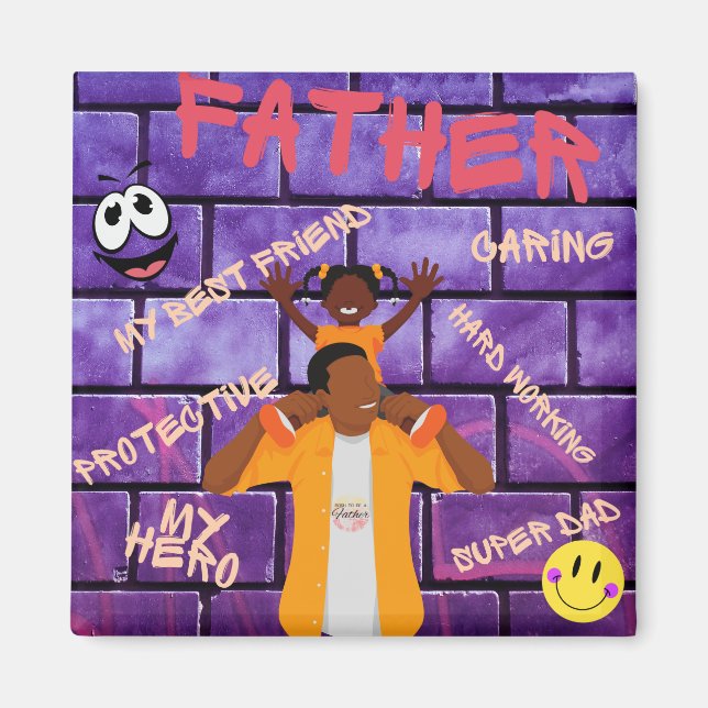 Imán En tus hombros, mi héroe de papá (Frente)