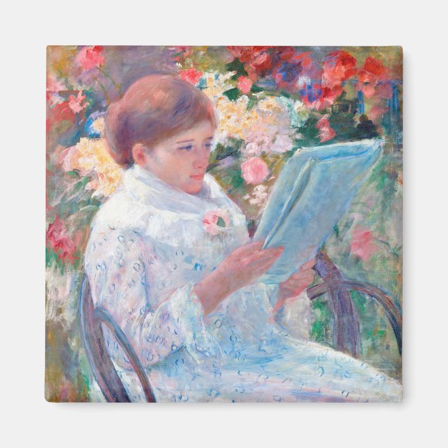 Imán En un balcón, Mary Cassatt (Frente)