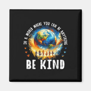 Imán En un mundo sé amable niños la Tierra la unidad co