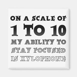 Imán En Una Escala De 1 A 10 Nevera Funny Centrada