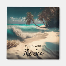 Imán Enamorado del Mar | Arte Tropical