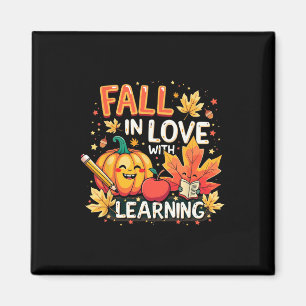 Imán Enamorarse Del Aprendizaje Calabaza Profesor Otoño